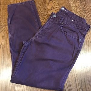 Men’s Purple Slim Pants Old Navy Size 34x30